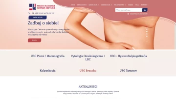 Strona internetowa Polsko-Francuskiego Centrum Medycznego