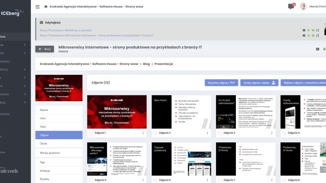 Galerie - galeria prezentacja modułu