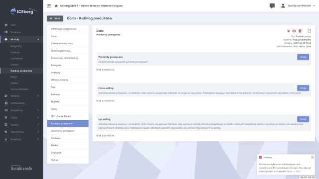 Produkty powiązane, cross selling i upselling produktów
