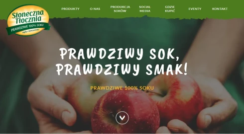 Słoneczna tłocznia - Świeża strona internetowa dla producenta soków
