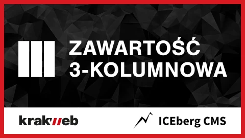 Przewaga zawartości trójkolumnowej nad jednokolumnową
