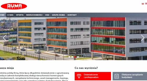 Strona internetowa Buma Service - nowa realizacja Krakweb