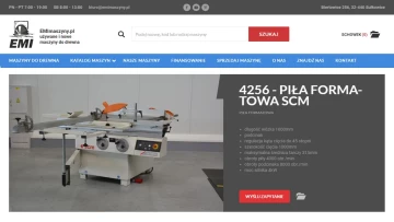 E-commerce EMI - maszyny do drewna