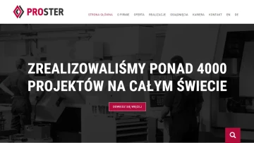 Strona firmowa Proster