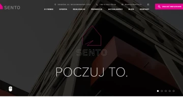 Sento S.A. - Serwis internetowy dewelopera z katalogiem inwestycji i katalogiem mieszkań