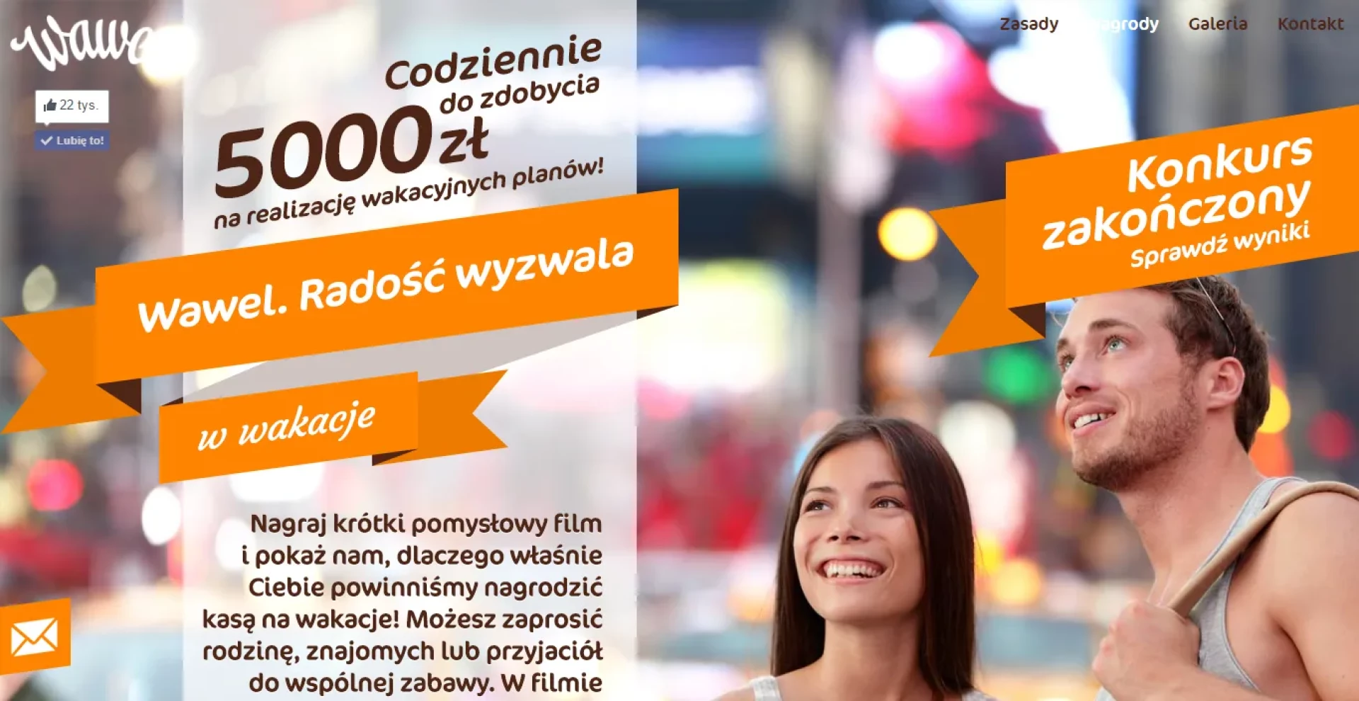Strona główna konkursu - pokaz slajdów w tle