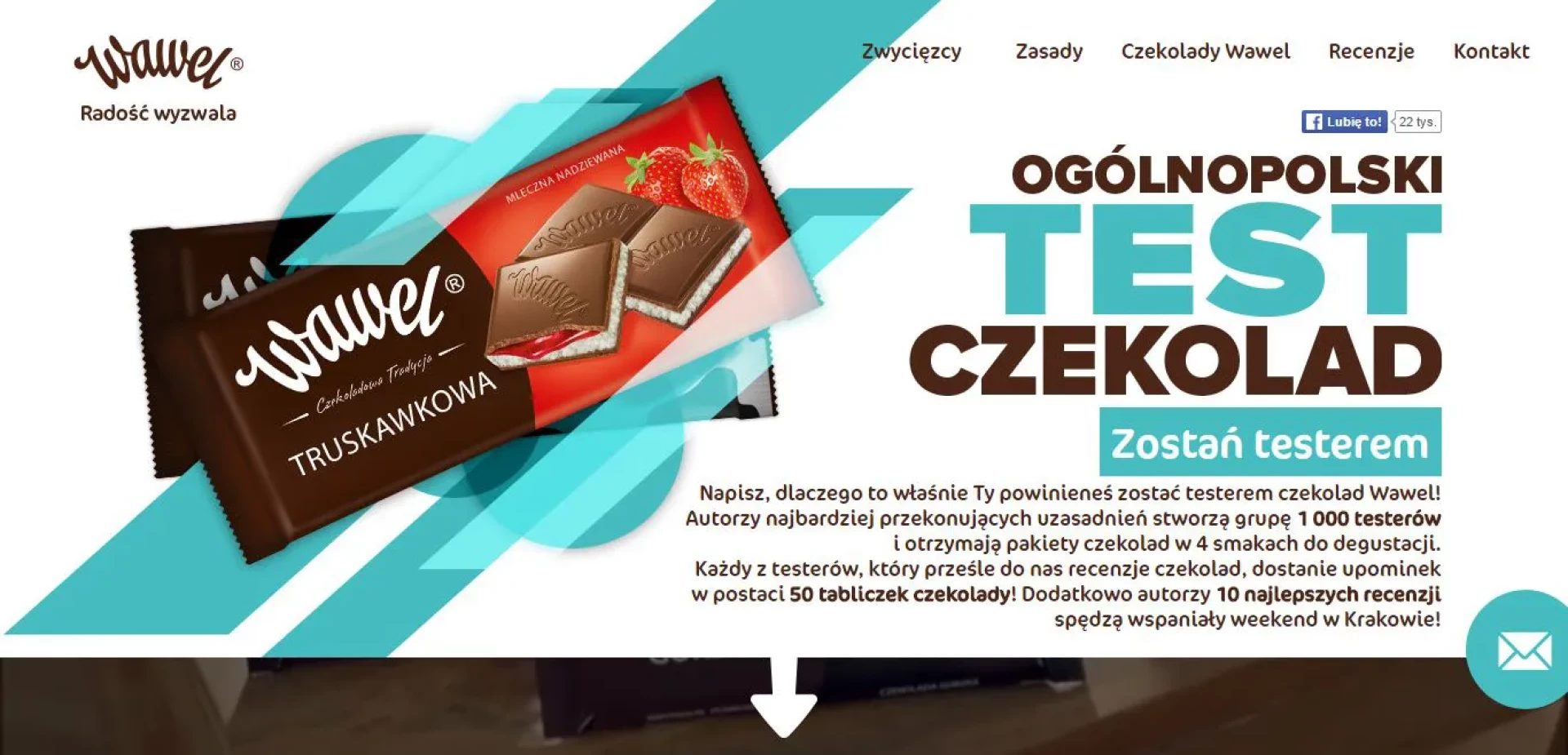 Top strony z przyciskiem Call to Action