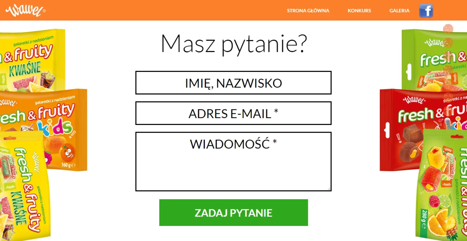 Weź udział w konkursie - formularz kontaktowy