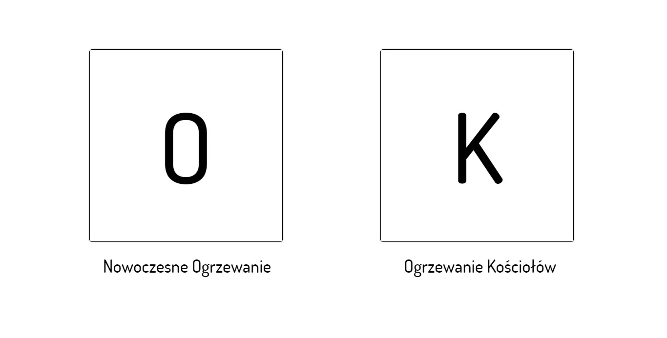 Strona główna z minimalistyczną nawigacją