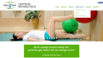 Rehamed - firmowa strona www centrum fizjoterapii z Kazimierzy Wielkiej