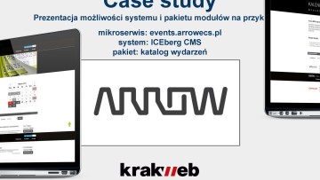 Katalog wydarzeń - Case study Events Arrow ECS (ICEberg CMS)