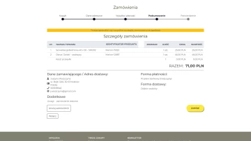 Koszyk w ICEberg 4 CMS - kilkukrokowa finalizacja zamówienia