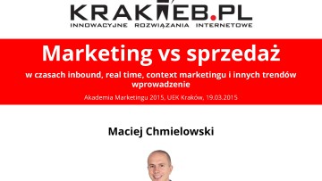 Marketing vs sprzedaż