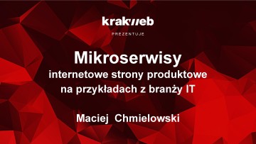 Mikroserwisy internetowe - strony produktowe na przykładach z branży IT