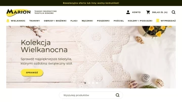 Sklep internetowy z obrusami i hurtownia tkanin Marion