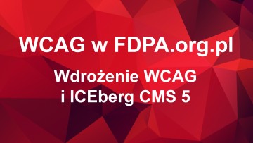 Wdrożenie WCAG na stronie fundacji FDPA dzięki ICEberg CMS 5