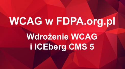 Wdrożenie WCAG na stronie fundacji FDPA dzięki ICEberg CMS 5