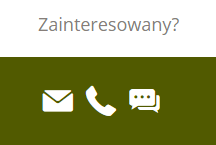 ikony kontaktu ze strony ostoja wawer (realizacja Krakweb)