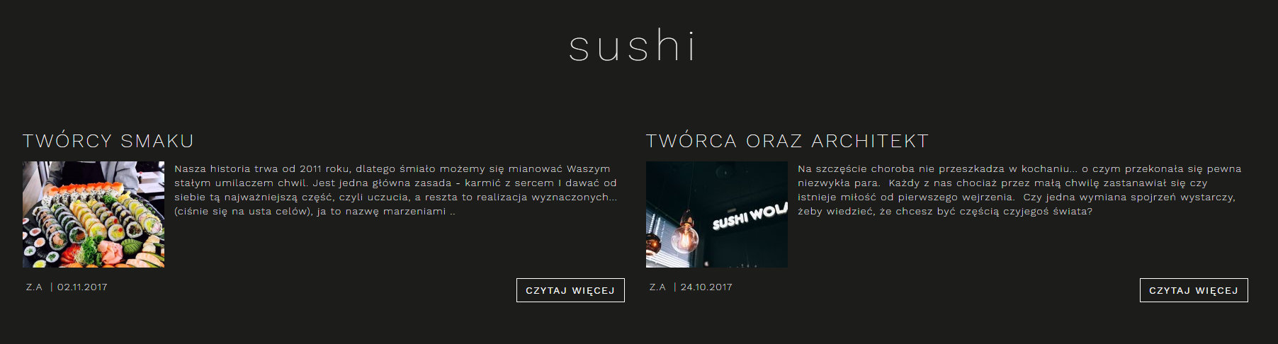 widok artykułów z tagiem (realizacja Krakweb)