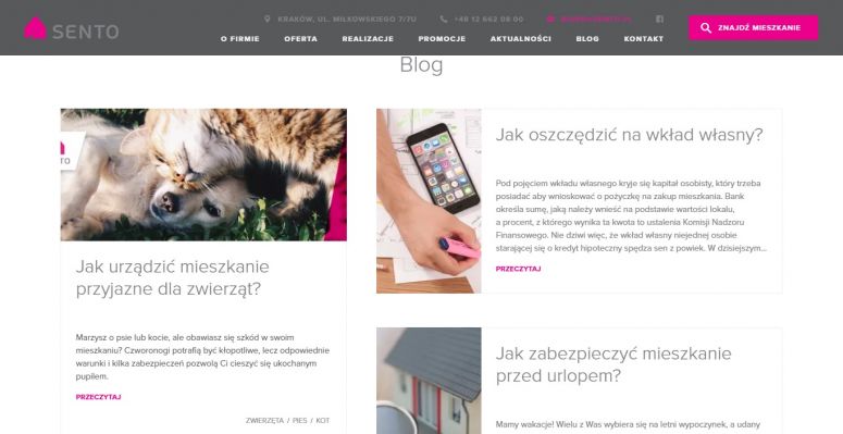 Artykuły, blog ICEberg CMS Sento.pl
