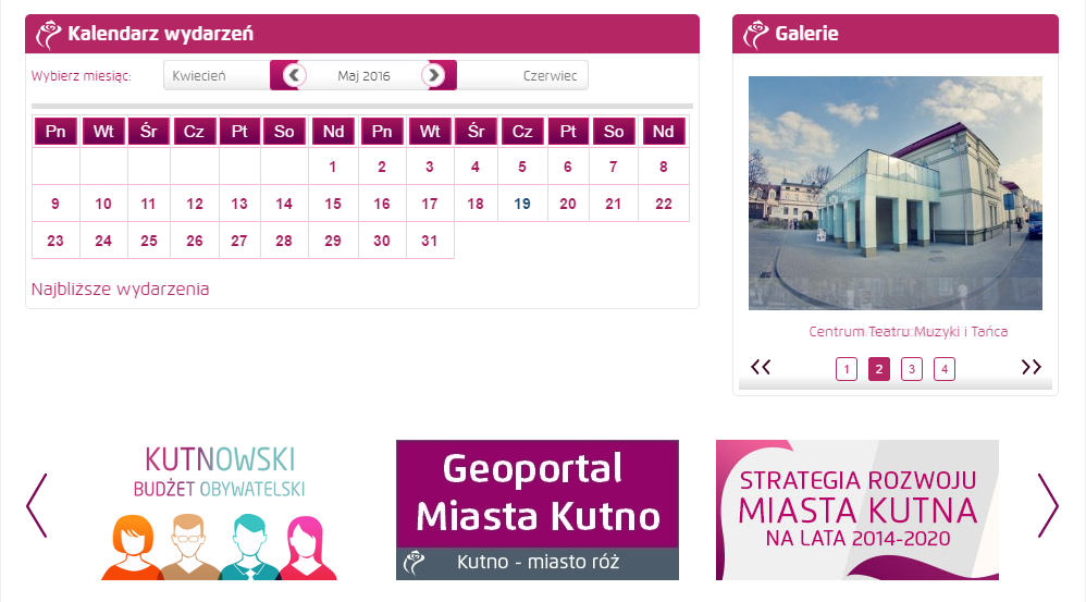kalendarz wydarzeń miasta Kutno na ich stronie