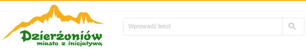 zrzut wyszukiwarki z portalu miasta Dzierżoniów