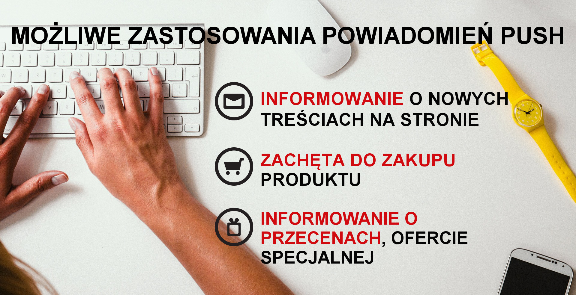 Możliwości powiadomień Push